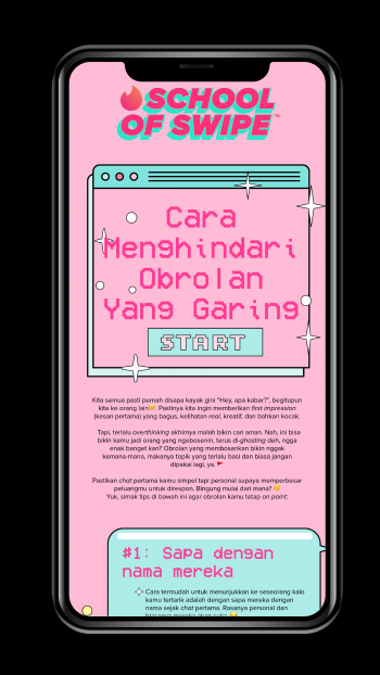 Bangun Chemistry sejak Chat Pertama di Tinder 